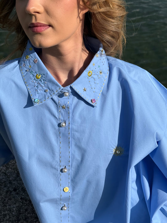 Chemise CIEL ETOILE brodé